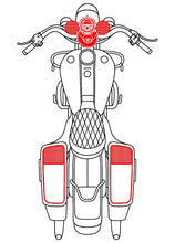 Load image into Gallery viewer, Havoc Roar Stereo HSR-624.4 SB BADDAD Handlebars and Lids Four Speaker Stereo System for Harley-Davidson Road King