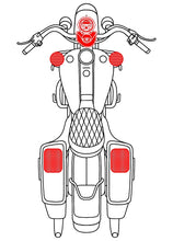 Load image into Gallery viewer, Havoc Roar Stereo HSR-600.4 Highway Pods and Lids Four Speaker Stereo System for Harley-Davidson Road King