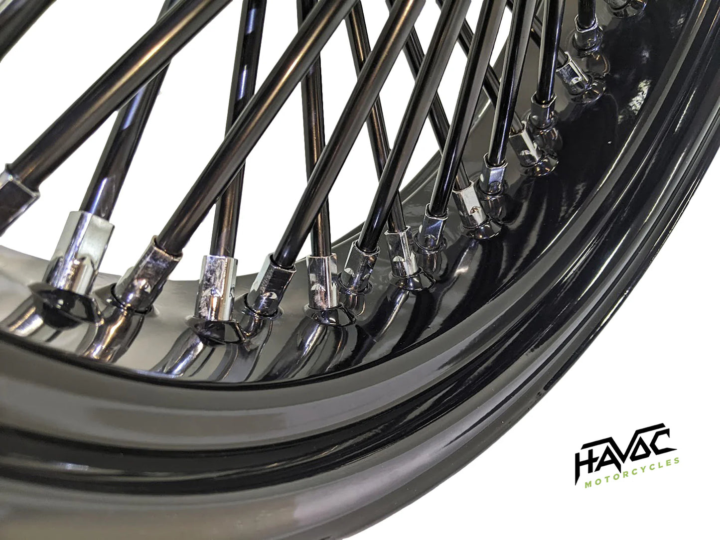 Fat Spoke, Black, 18x5.5 Cush Drive, With ABS