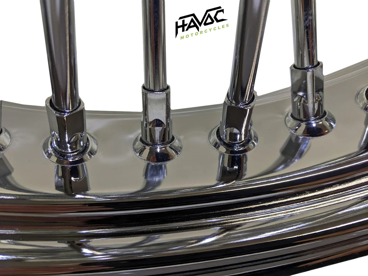 Fat Spoke, All Chrome, 18x5.5 Cush Drive, Without ABS