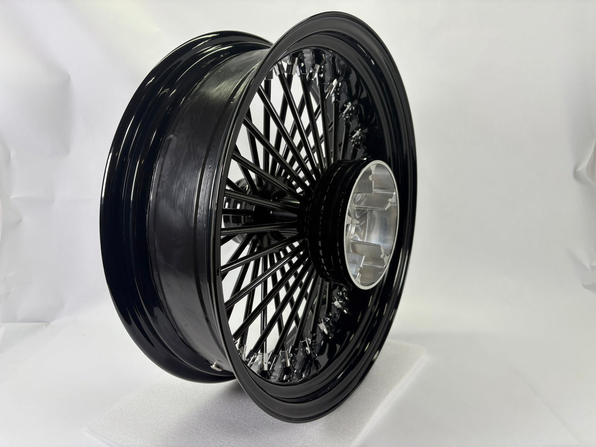 18x5.5 Black Fat Spoke Cush Drive Wheel with ABS