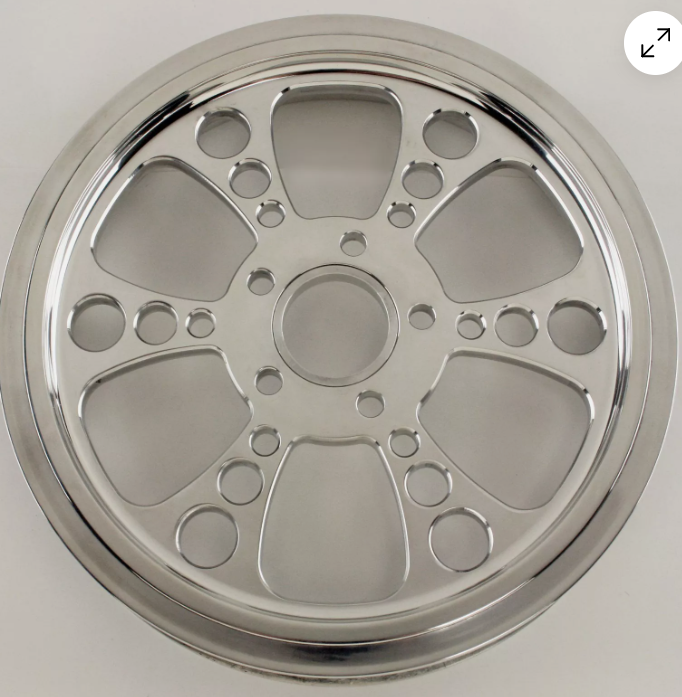 CLEARANCE ITEM Ultima Polished Kool Kat Pulley 65 Tooth, 1-1/8" Wide