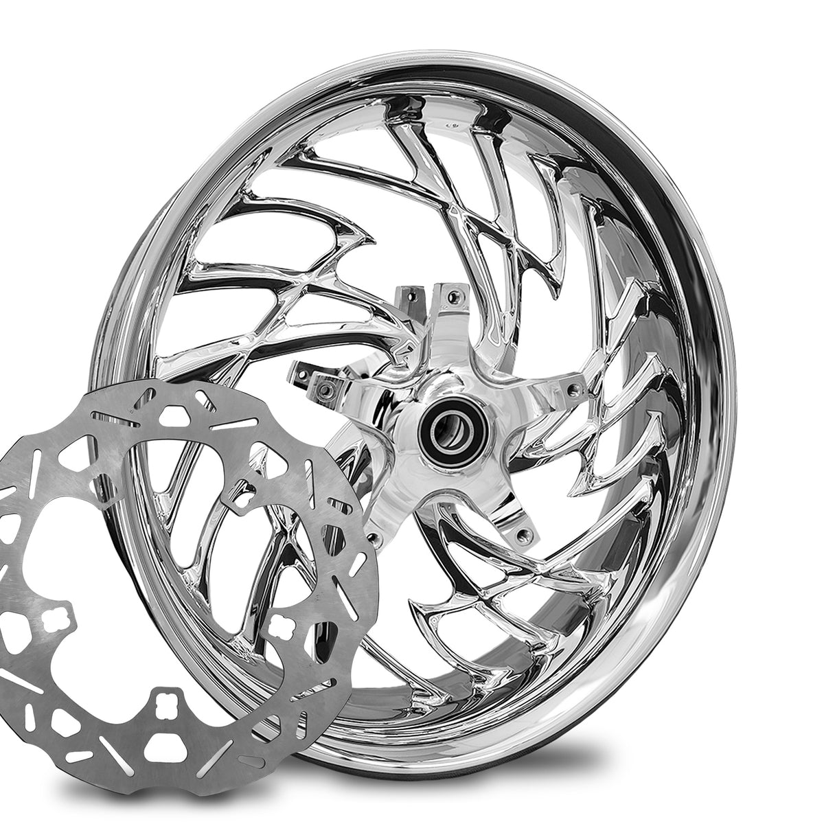 RC Components Thrust forged wheel – chrome finish