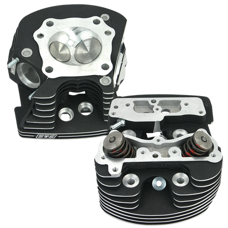 S&S® Super Stock® Cylinder Heads For S&S® 4-1/8" T-Series Engines For 1999-'06 - Polished Aluminum Finish