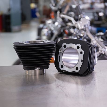 3-1/2" Bore Cylinder Set for 1986-'19 HD® Sportster® Models & 1994-'02 HD® Buell® Models - Wrinkle Black