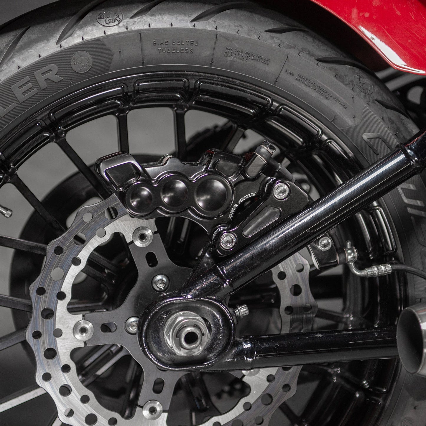 REAR BRAKE CALIPER BRACKET KIT, M8 SOFTAIL