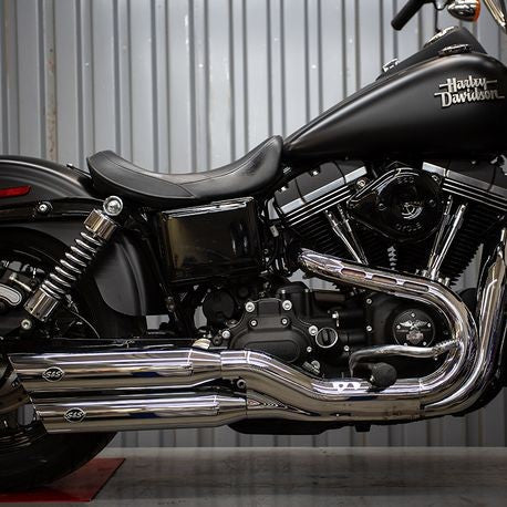 Slash Cut Slip-Ons for 2008-17 Fat Bob®, 2010-17 Wide Glide®, 2017 Low Rider® S Dyna® Models, Chrome