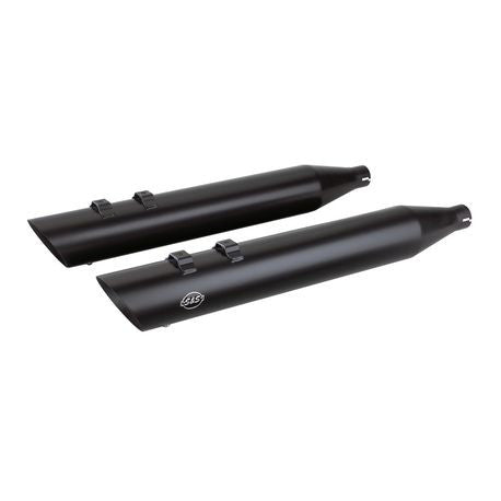 SLASH CUT SLIP-ONS for 1995–2016 HARLEY-DAVIDSON® TOURING MODELS and 2009–2021 TRIKE MODELS–Black