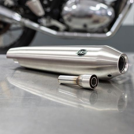 50 State Legal Stainless Muffler Set for Royal Enfield® 650 Twins