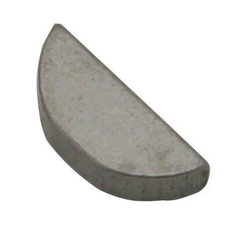 Woodruff Key, .125" x .500" x x .491", Steel