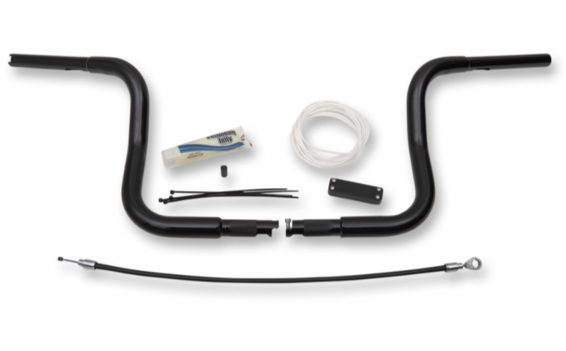 1¼" Round Handlebar Kit- 10" Black- 08-13 Street Glide/Electra Glide Models