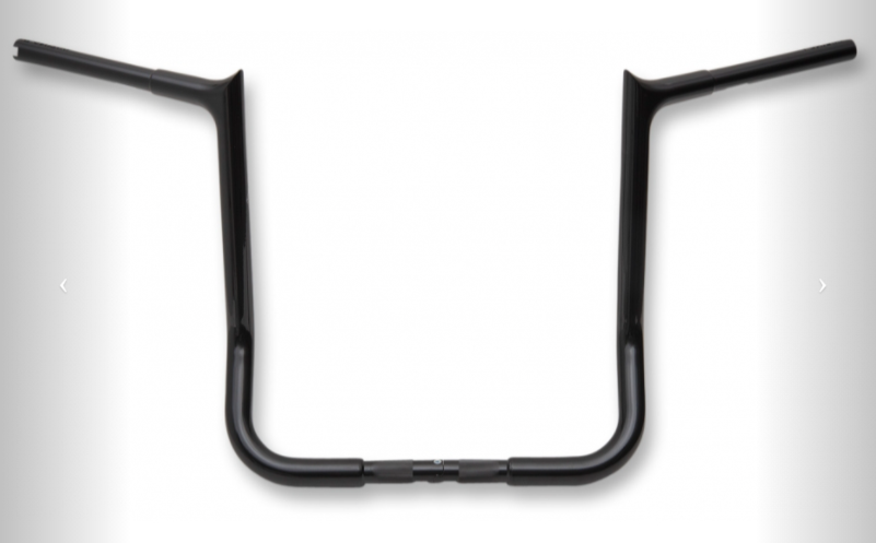 1¼" Pointed Handlebar- 16" Black- 86-20 Street Glide/Electra Glide Models