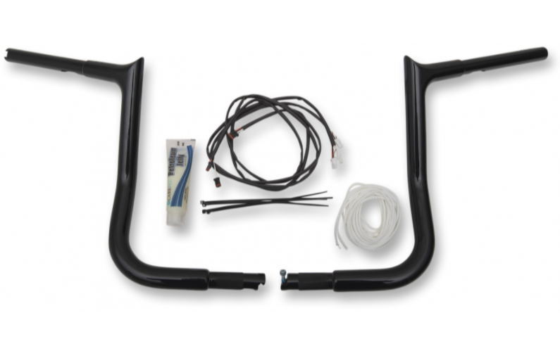 1¼" Pointed Handlebar Kit- 12" Black- 14-20 Street Glide/Electra Glide Models