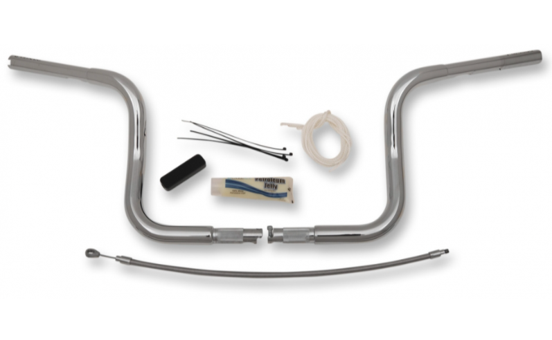 1¼" Round Handlebar Kit- 10" Chrome- 08-13 Street Glide/Electra Glide Models
