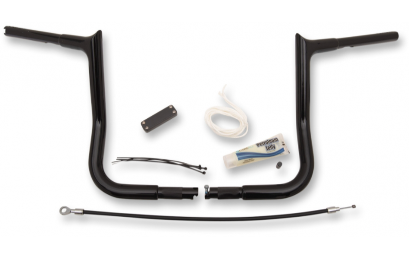 1¼" Pointed Handlebar Kit- 12" Black- 08-13 Street Glide/Electra Glide Models