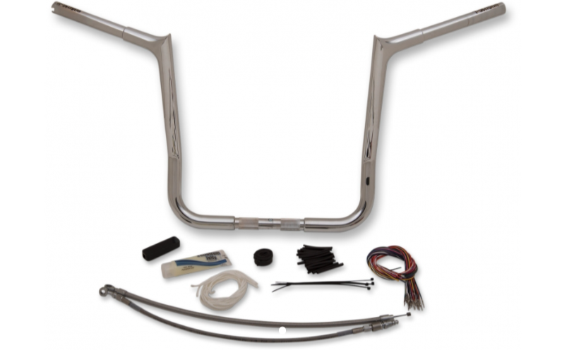 1¼" Pointed Handlebar Kit- 16" Chrome- 08-13 Street Glide/Electra Glide Models