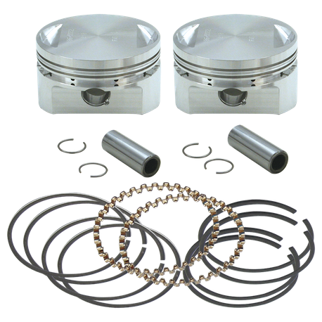 31/2" Bore Forged Stroker Piston Kits For Stock Heads Or S&S Performance Replacement Heads - +.030"