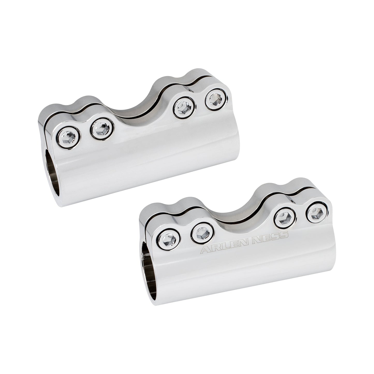 MODULAR ADJUSTABLE HANDLEBAR CLAMPS, CHROME