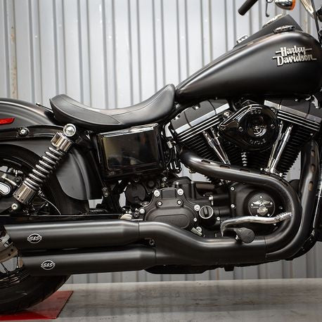 SLASH CUT SLIP-ONS for 2008–2017 DYNA® MODELS with 2-1-2 EXHAUST–Black