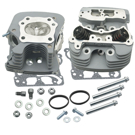 S&S® Super Stock® 89cc Cylinder Head Kit For 2006-'16 HD® Big Twins -Silver Powder Coat Finish