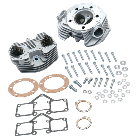 S&S® Super Stock® 3-5/8" Bore Band Style Single Plug Cylinder Head Kit for 1979-'84 Big Twins - Natural Aluminum FInish
