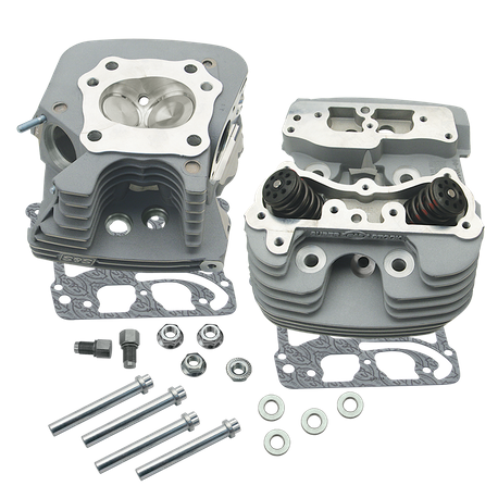 S&S® Super Stock® 79cc Cylinder Head Kit For 2006-'16 HD® Big Twins - Silver Powder Coat Finish