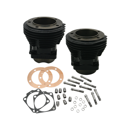 3-5/8" Bore Cylinder Set for 1966-'84 Big Twins W/S&S 98" Sidewinder Kit and SH98 Engines - Gloss Black