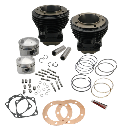 98" 3-5/8" Big Bore Cylinder and Piston Kit for S&S SH98 Engines or 1966-84 HD® Big Twins With S&S 98" Sidewinder Kit - Gloss Black Finish
