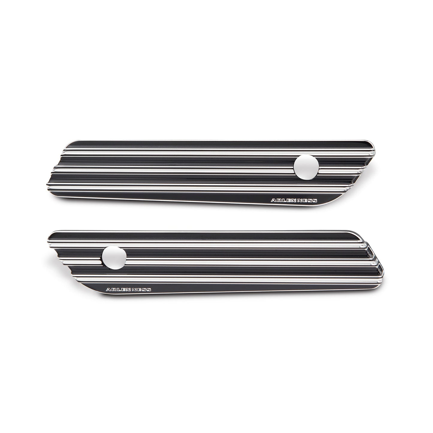 10-GAUGE® SADDLEBAG LATCH COVERS, BLACK 14-UP FLT