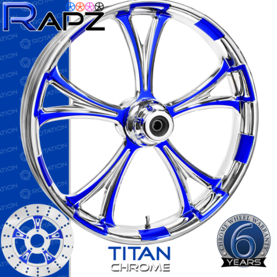 Rapz Custom Wheel Color Vinyl Decals / Front