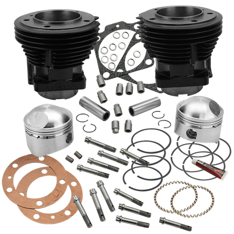 80" 3-1/2" Bore Cylinder and High Compression Piston Kit for 1979-'84 80"HD® Big Twins - Gloss Black Finish