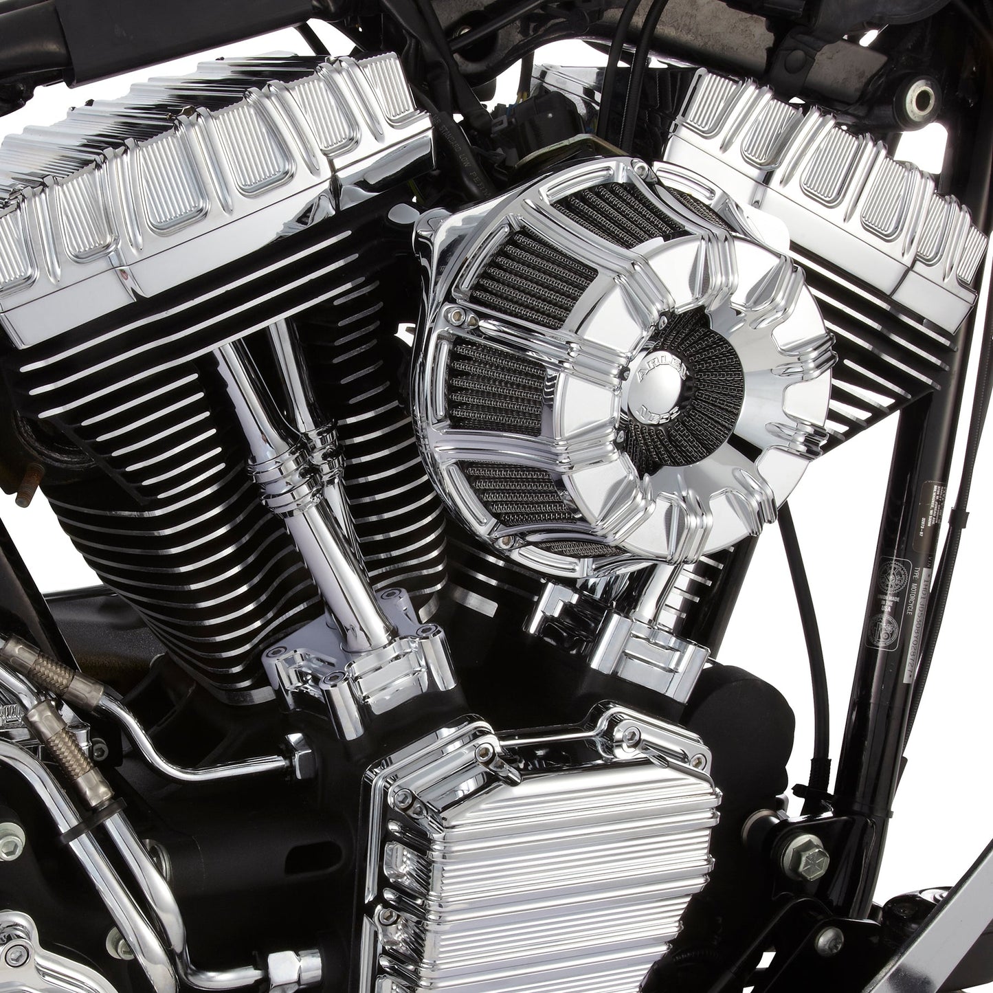 10-GAUGE® INVERTED SERIES AIR CLEANER, CHROME