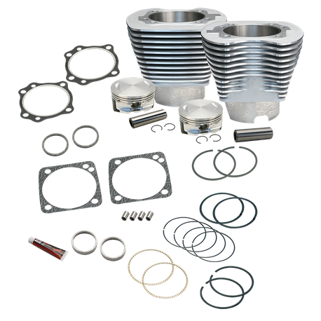 4 1/8" Bore Cylinder Kit for S&S V111 Engine For 1984-'99 Big Twins - Natural Aluminum Finish