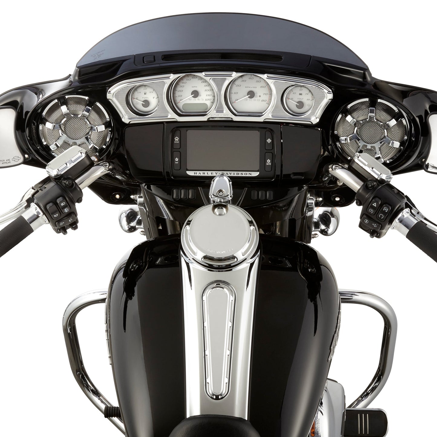 BEVELED® INNER FAIRING GAUGE TRIM, CHROME