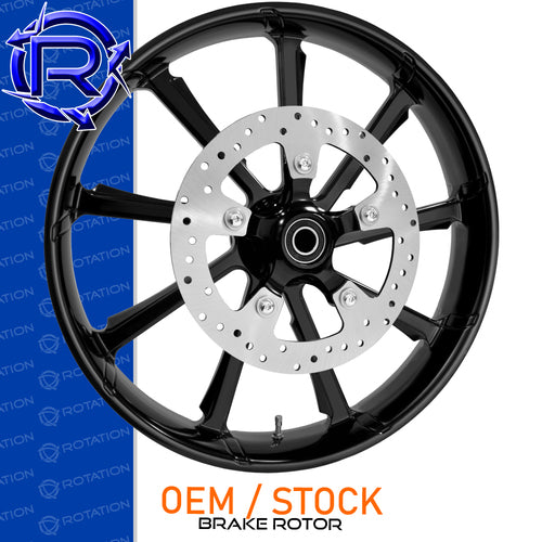 Rotation Atlas Gloss Black Touring Wheel / Front