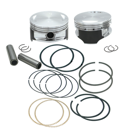 S&S 106" Forged Stroker Pistons for 1999-'16 HD® Big Twins - +.005"