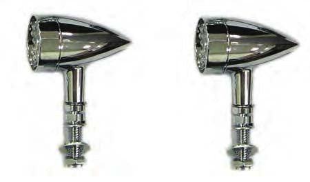 8-345 LED TURN SIGNAL KITS. Red LED turnsignal, w/53mm mounting stud.