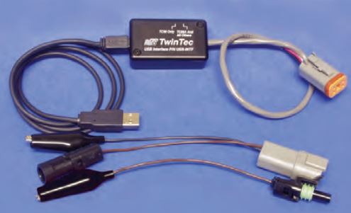53-237 USB INTERFACE FOR ALL DAYTONA TWIN TEC ENGINE CONTROLS.Compatible with all Daytona Twin Tec software and Windows 98/ME/XP. Software drivers included on CD ROM.