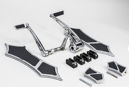 FORWARD CONTROLS WITH TOE SHIFTER & 966 FLOORBOARD KIT