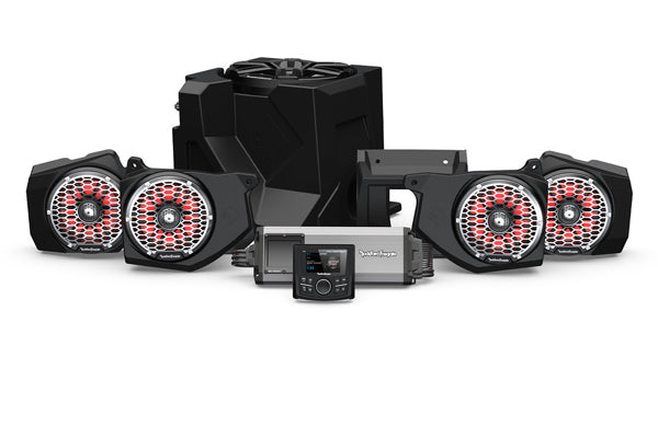 Rockford Fosgate RNGR18-STG6 Pmx-3, 1500 Watt 5-Channel Amplifier, High Powered Color Optix Front &