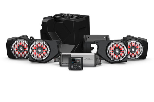 Rockford Fosgate RNGR18-STG6 Pmx-3, 1500 Watt 5-Channel Amplifier, High Powered Color Optix Front &