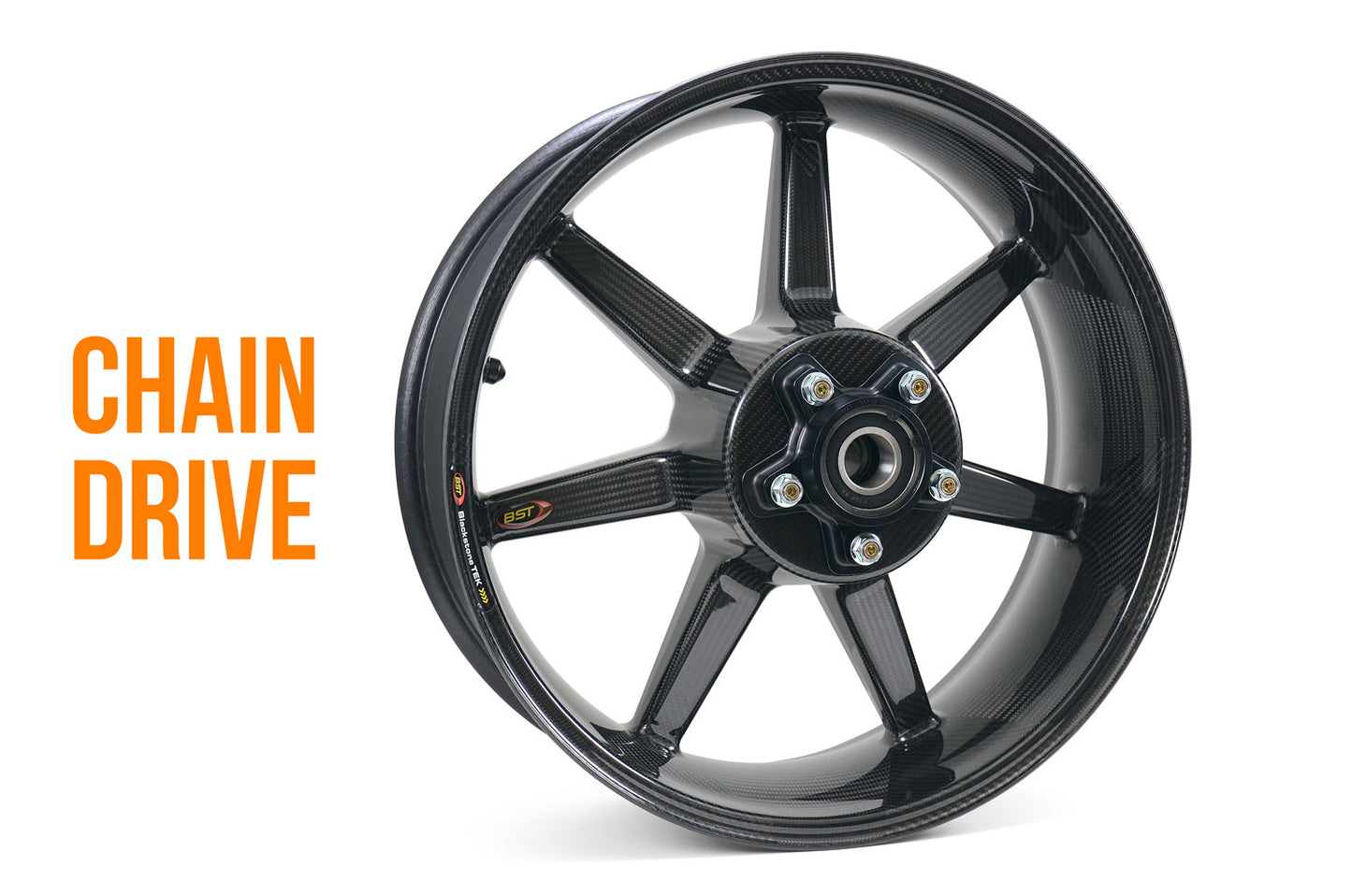 BST Chain Drive 7 TEK 17 x 6.0 Rear Wheel - Bagger Racing League Approved