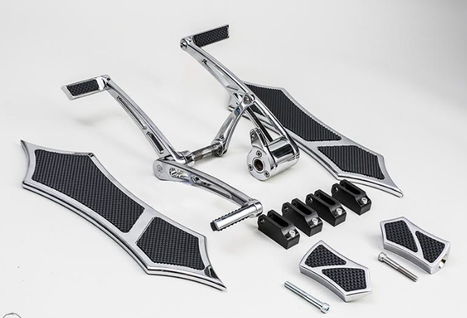 FORWARD CONTROLS WITH HEEL-TOE & 966 FLOORBOARD KIT