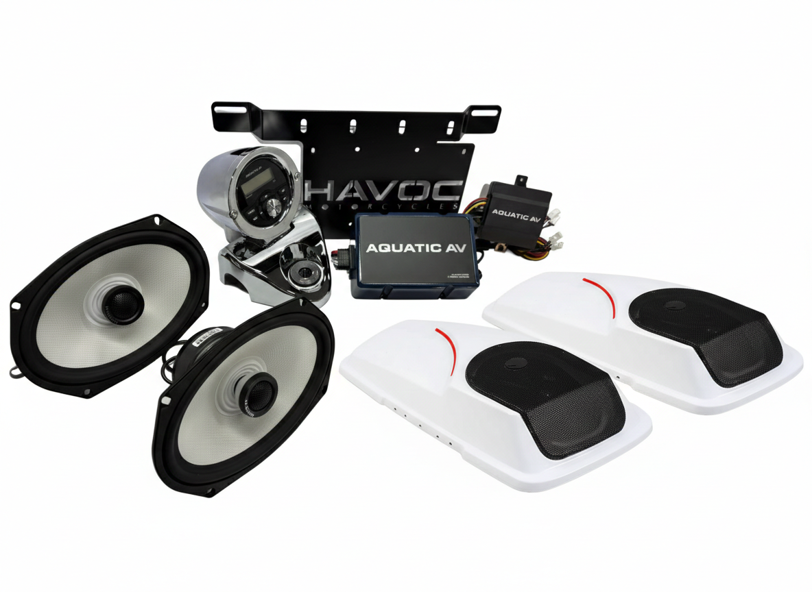 Havoc Roar Stereo 300.2 SB BADDAD Lid System for Road King