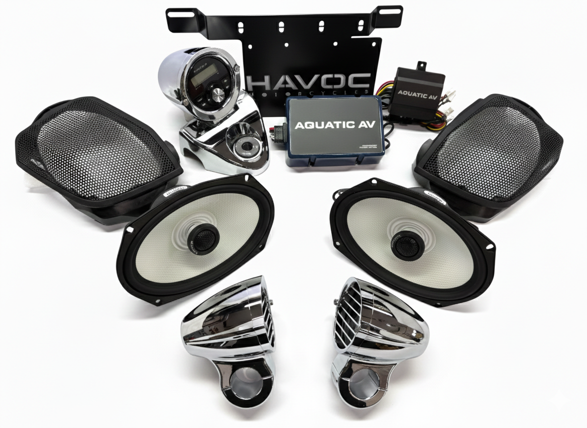 Havoc Roar Stereo 444.4-RK SB Immersive System for Road King