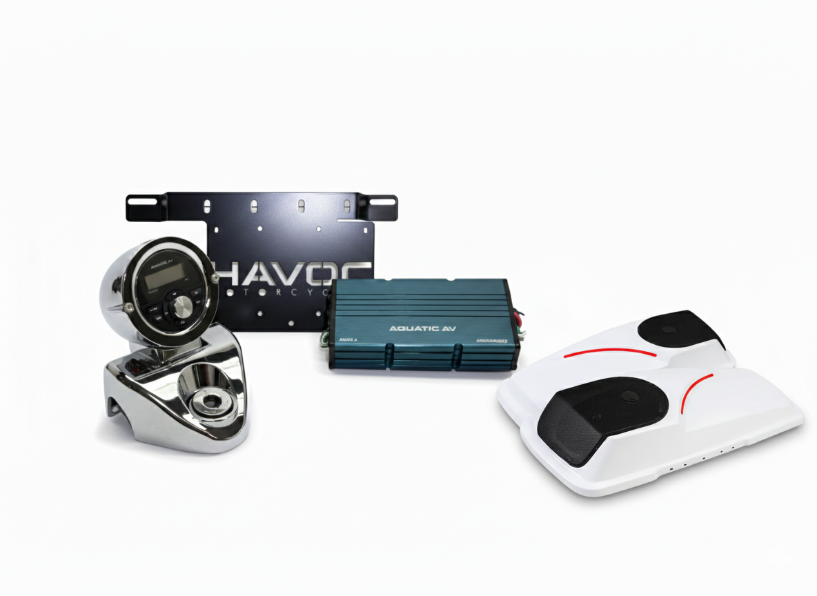 Havoc Roar Stereo 480.2 SB BADDAD Lid System for Road King