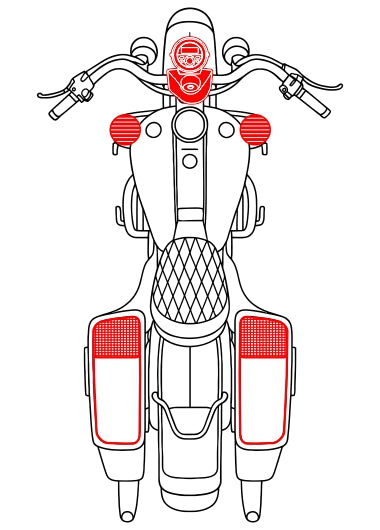 Havoc Roar Stereo HRS-RK-960.4 Bad Dad NEO System for Road King