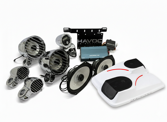 6 Speaker Aquatic AV Surround Sound for Road King