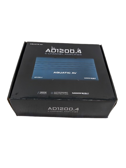 Aquatic AV AD124 1,200 Watt 4-Channel Waterproof Amplifier