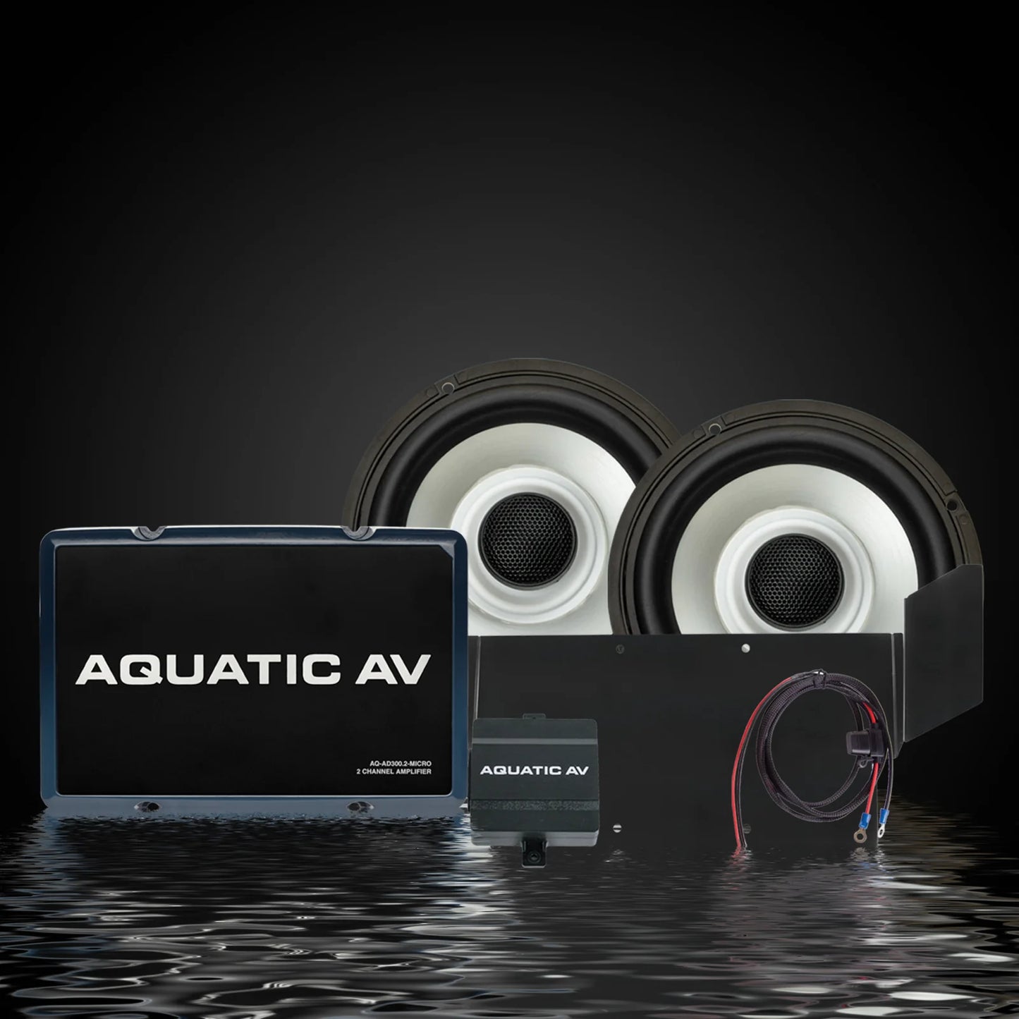 Aquatic AV Batwing Amplifier Bundle (BT400 & BT401) for Harley-Davidson